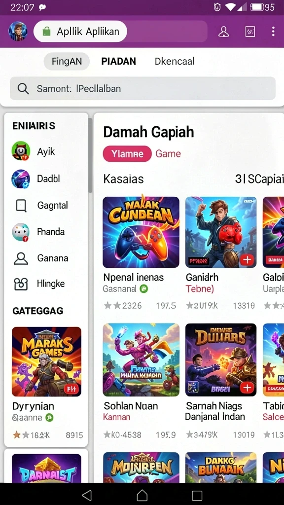 Tampilan antarmuka yang menarik dan mudah digunakan.