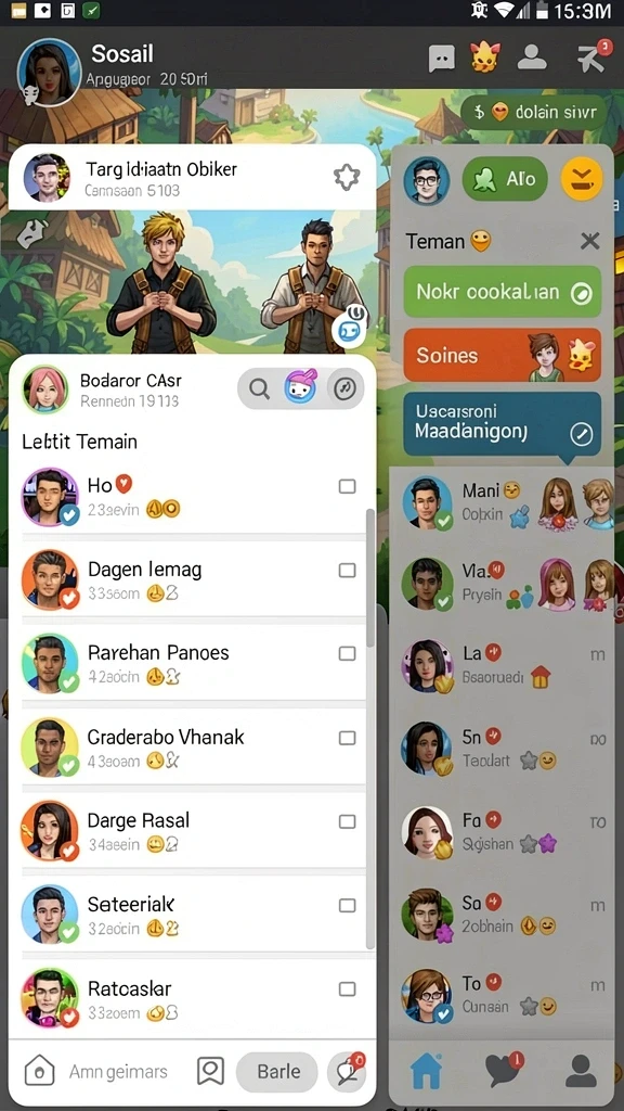 Tantangan yang menarik di setiap level.