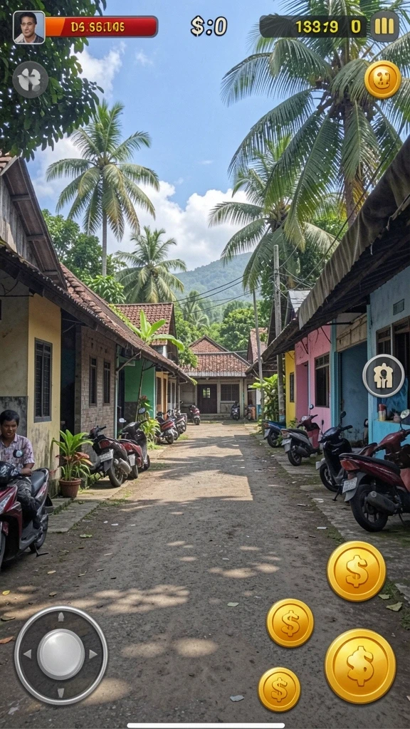 Tampilan awal permainan yang menarik.