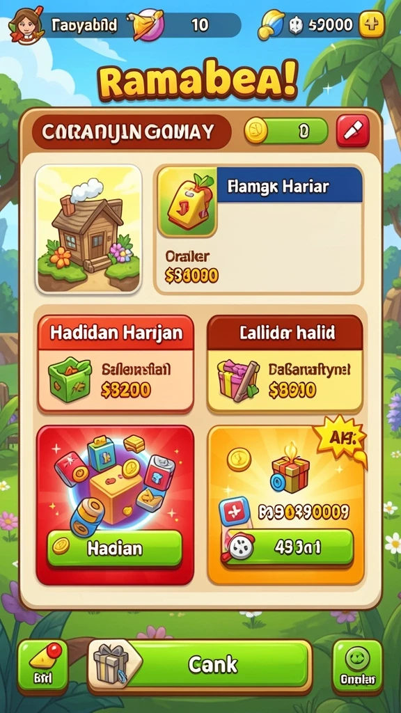 Pengaturan karakter yang bisa disesuaikan.