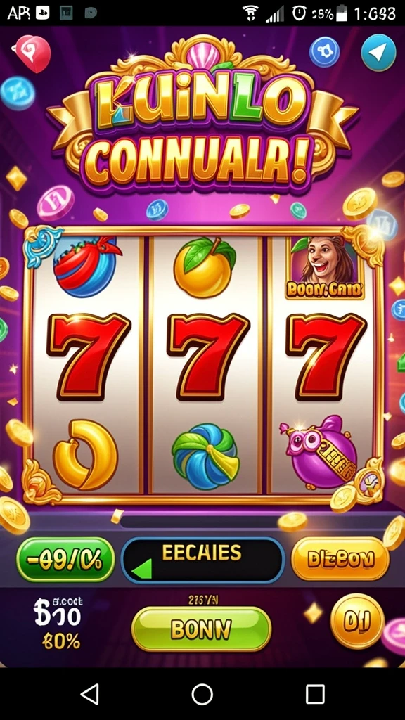 Screenshot menunjukkan tampilan slot dengan tema petualangan.