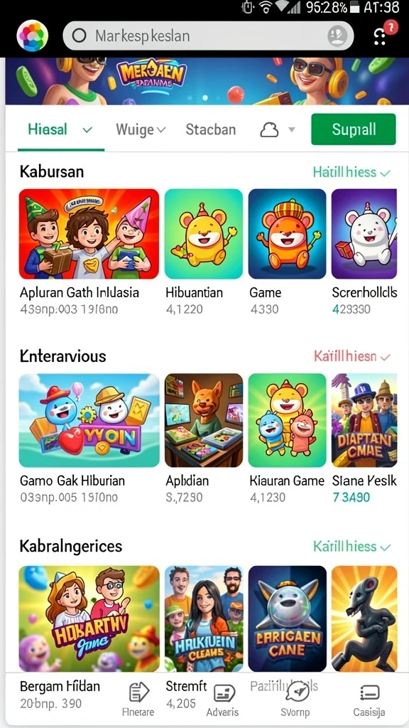 Tangkapan layar menampilkan berbagai item yang bisa dikumpulkan.