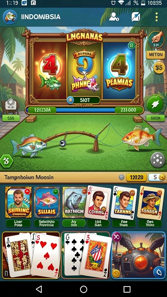 Leaderboard menunjukkan posisi masing-masing pemain.