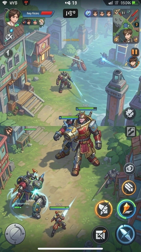 Screenshot menunjukkan karakter utama dalam aksi.