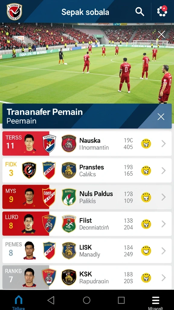 Tampilan menu utama yang ramah pengguna.