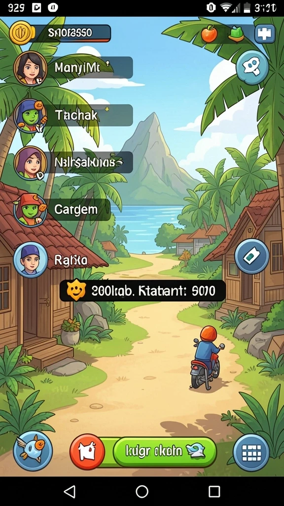 Tangkapan layar dari mode permainan yang penuh tantangan.