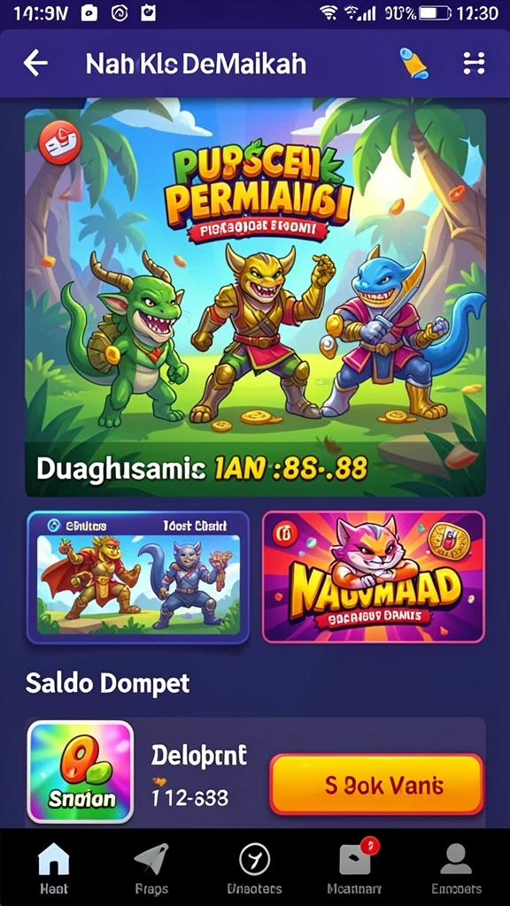 Tampilan utama IDRKING yang menarik dan modern.