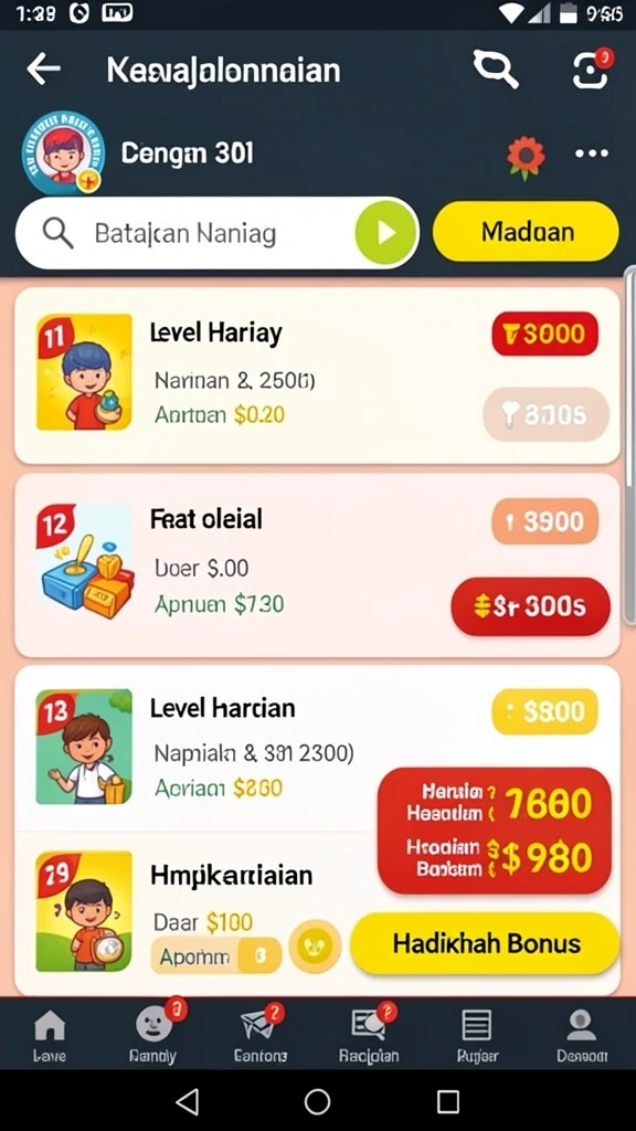 Fitur interaksi sosial yang menarik.