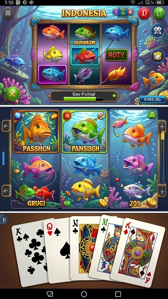 Screenshot 2: Berbagai pilihan permainan judi tersedia di KAMARTOTO.