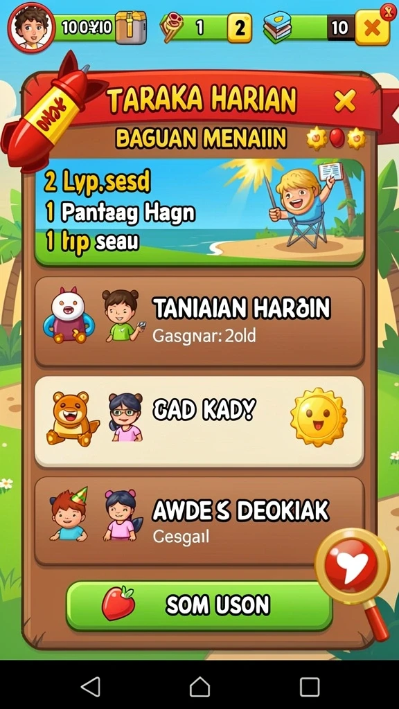 Beragam karakter unik untuk dipilih dalam permainan.