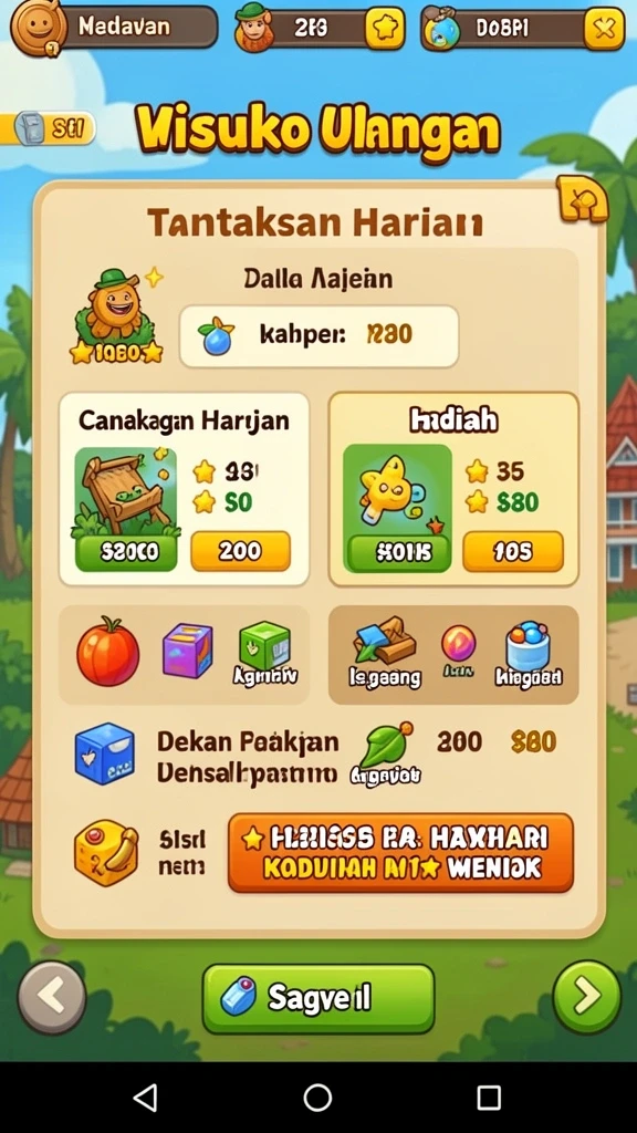 Karakter yang dapat dipilih dengan kemampuan berbeda-beda.