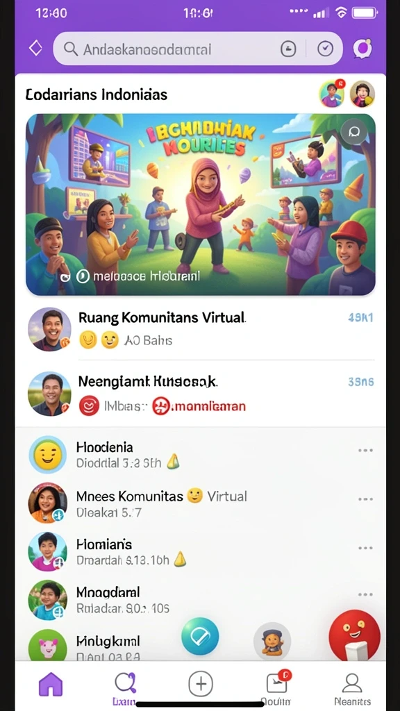 Interaksi sosial dengan komunitas pemain aktif.