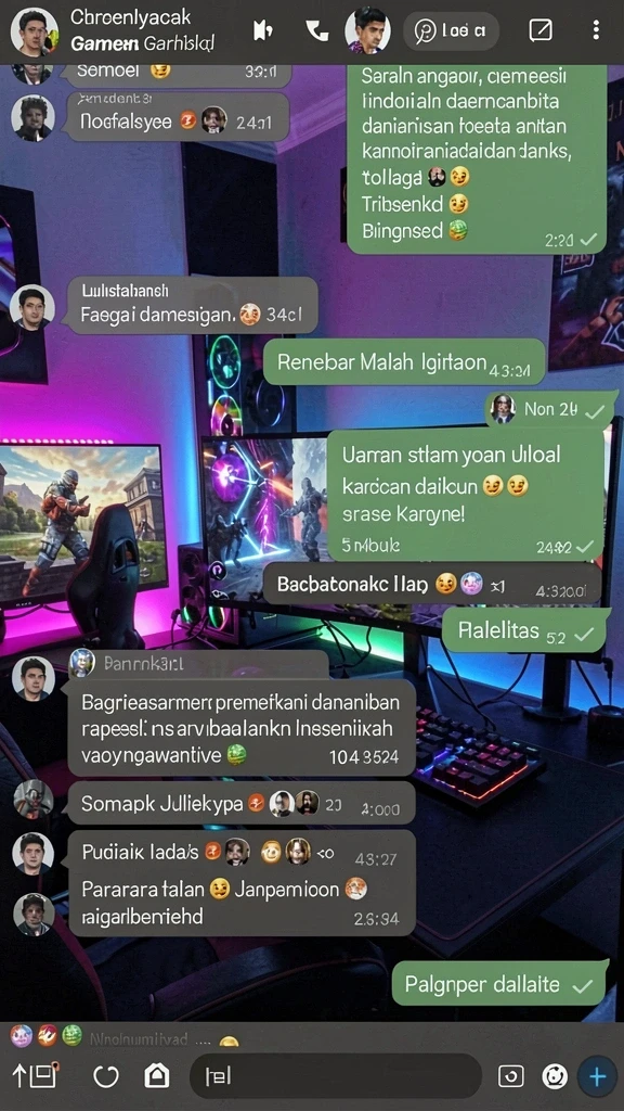 Fitur interaktif untuk bermain dengan teman dan komunitas.