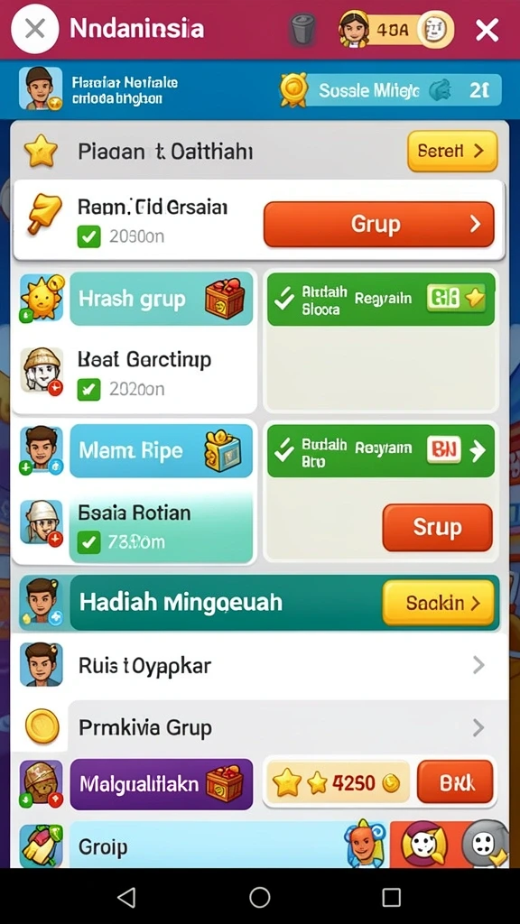 Tampilan antarmuka MELODY77 yang menawan.