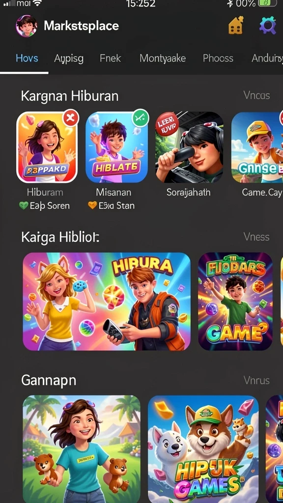 Tampilan antarmuka pengguna yang menarik.