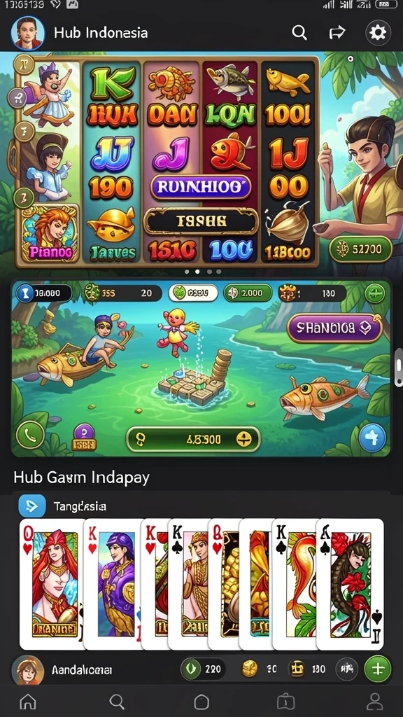 Tampilan awal game dengan karakter yang lucu.