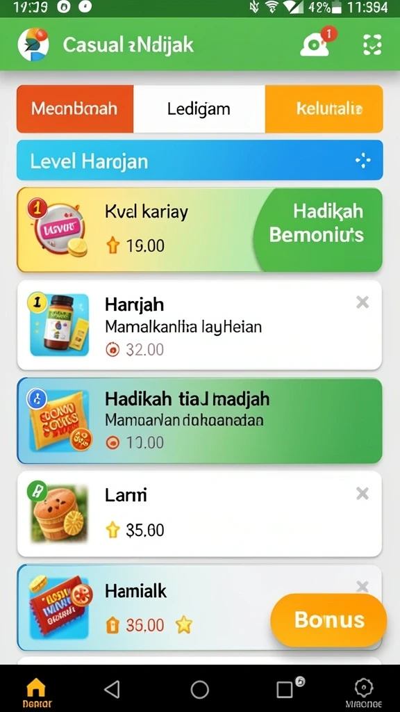 Statistik permainan yang lengkap dan informatif.