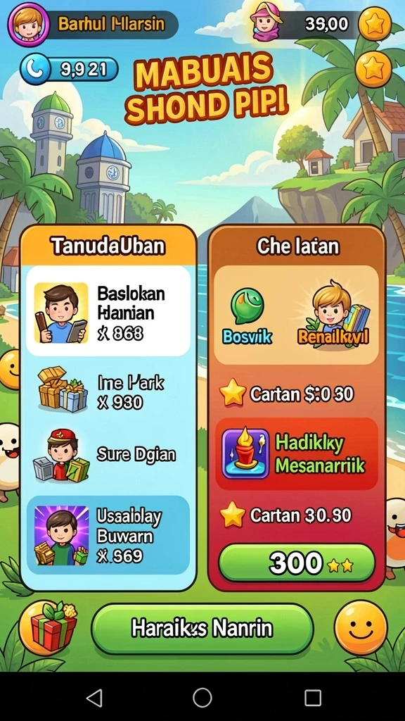 Tampilan awal yang menarik dan intuitif.