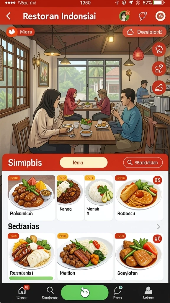 Tampilan awal aplikasi RAJAPOLA yang menarik dan intuitif.