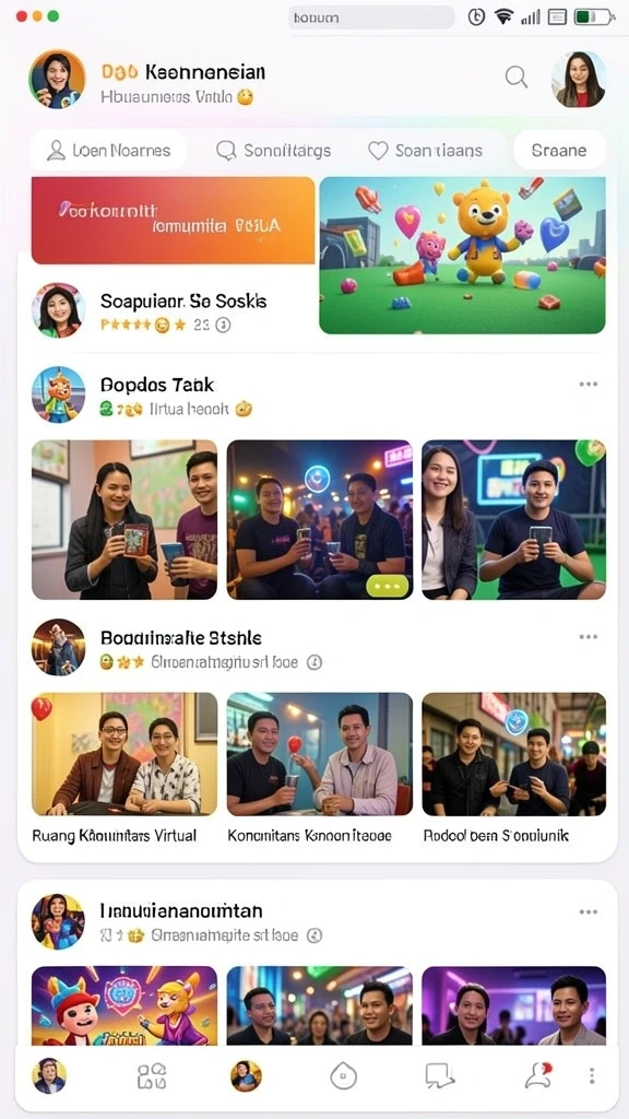 Tampilan dashboard pengguna yang modern dan mudah dinavigasi.