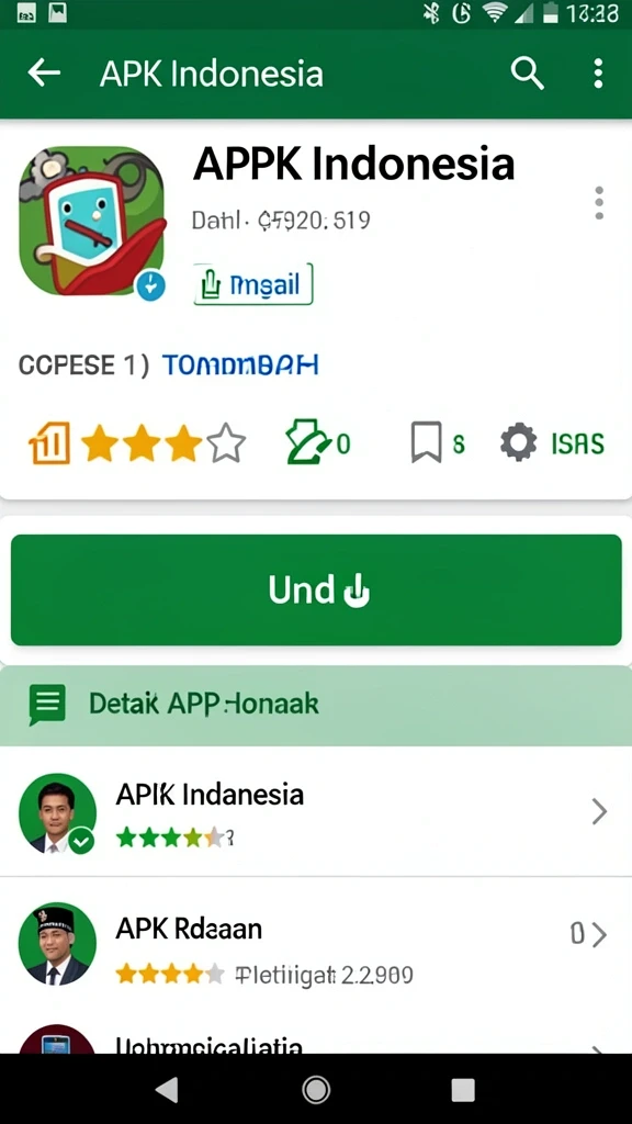 Tampilan awal yang menarik dan mudah dinavigasi.