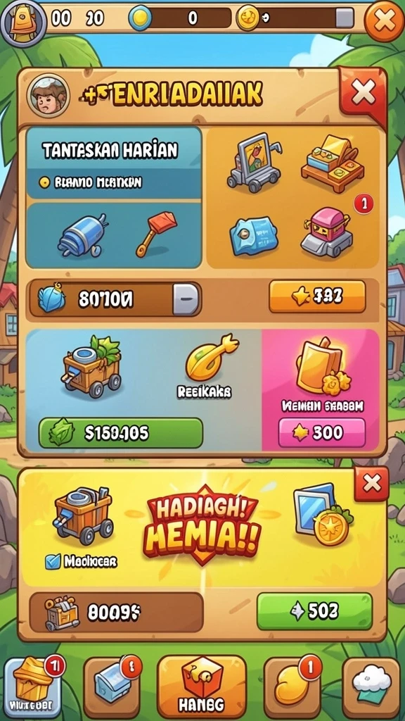 Screenshot aksi seru dalam pertarungan melawan monster.