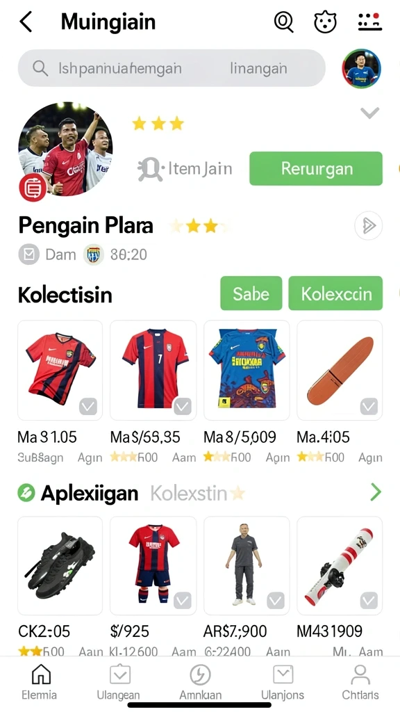 Fitur live chat untuk interaksi pemain.