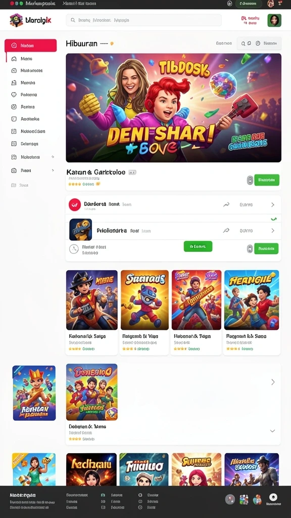 Karakter-karakter unik dengan desain yang menawan.